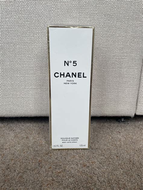 chanel no 5 body satin spray 125ml|Chanel no 5 body wash.